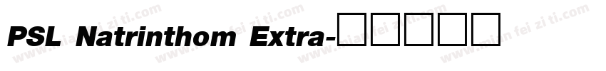 PSL Natrinthom Extra字体转换